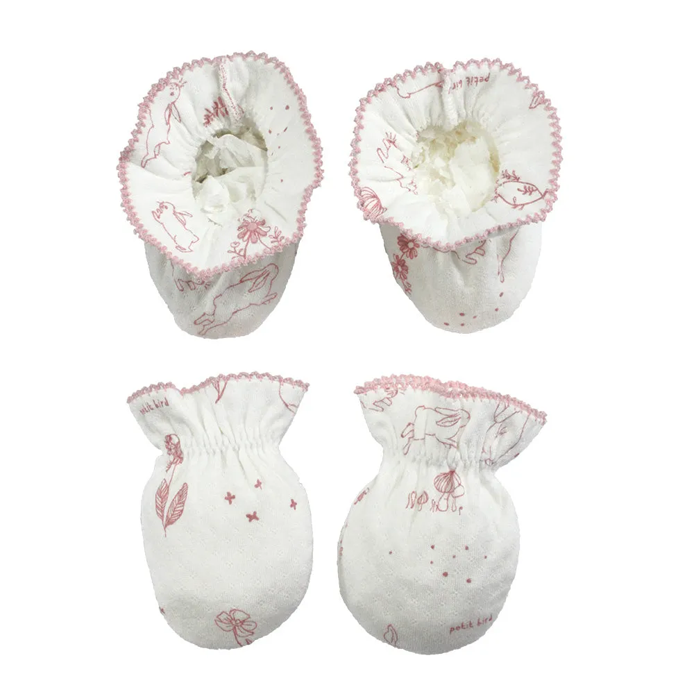 코코가든 오가닉 손발싸개 세트 <br /> Coco Garden Organic Mittens & Booties Set