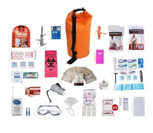 1 Person Deluxe Survival Kit (72  Hours) - Waterproof Dry Bag