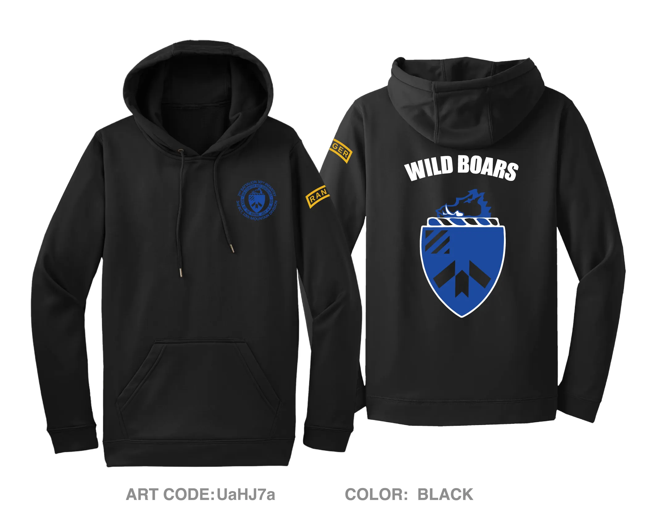 2 BN, 30th IN Fundraising Collection Hi-Tech Performance Hoodie - UaHJ7a