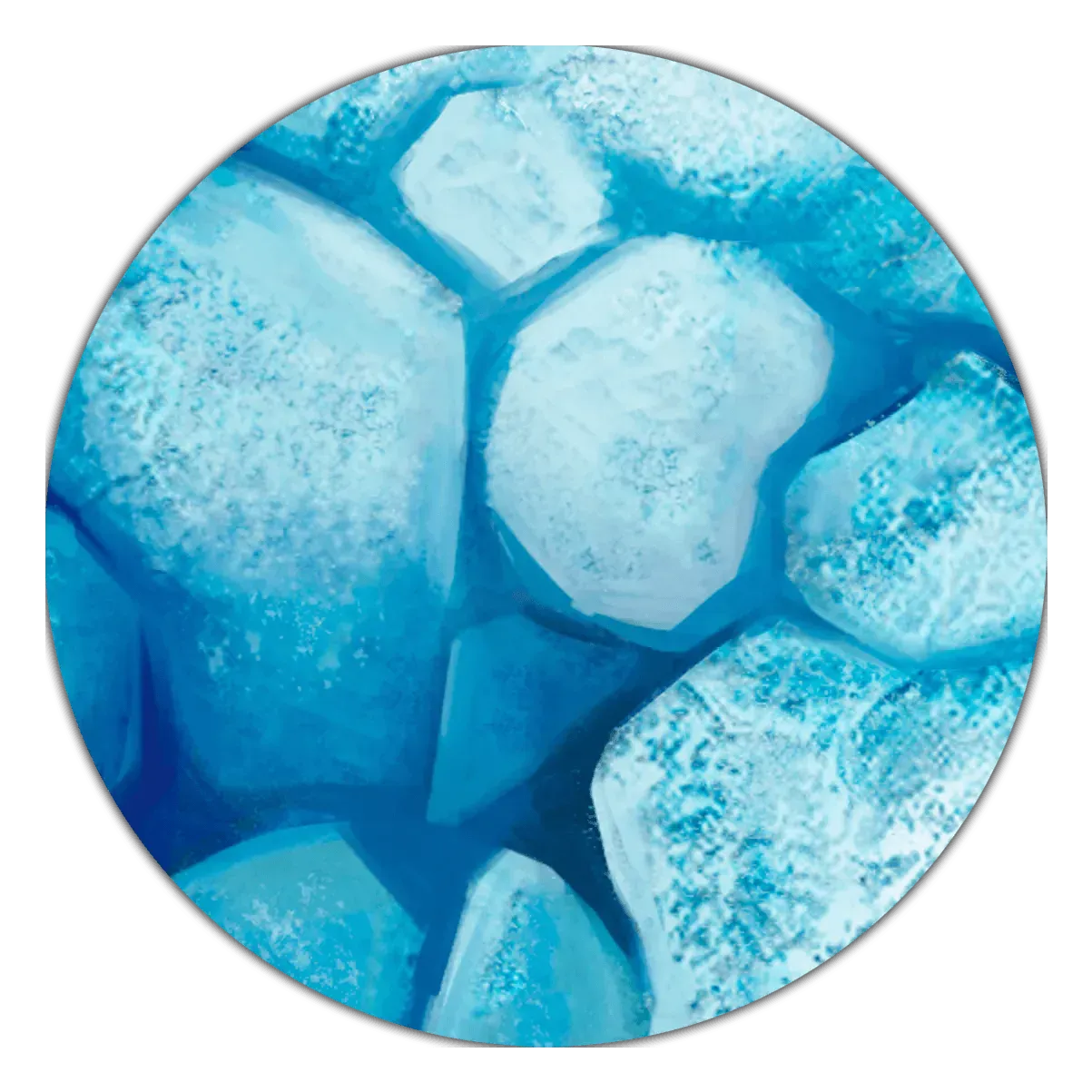 44x60" Game Mat - Ice Floe / Frozen Tundra