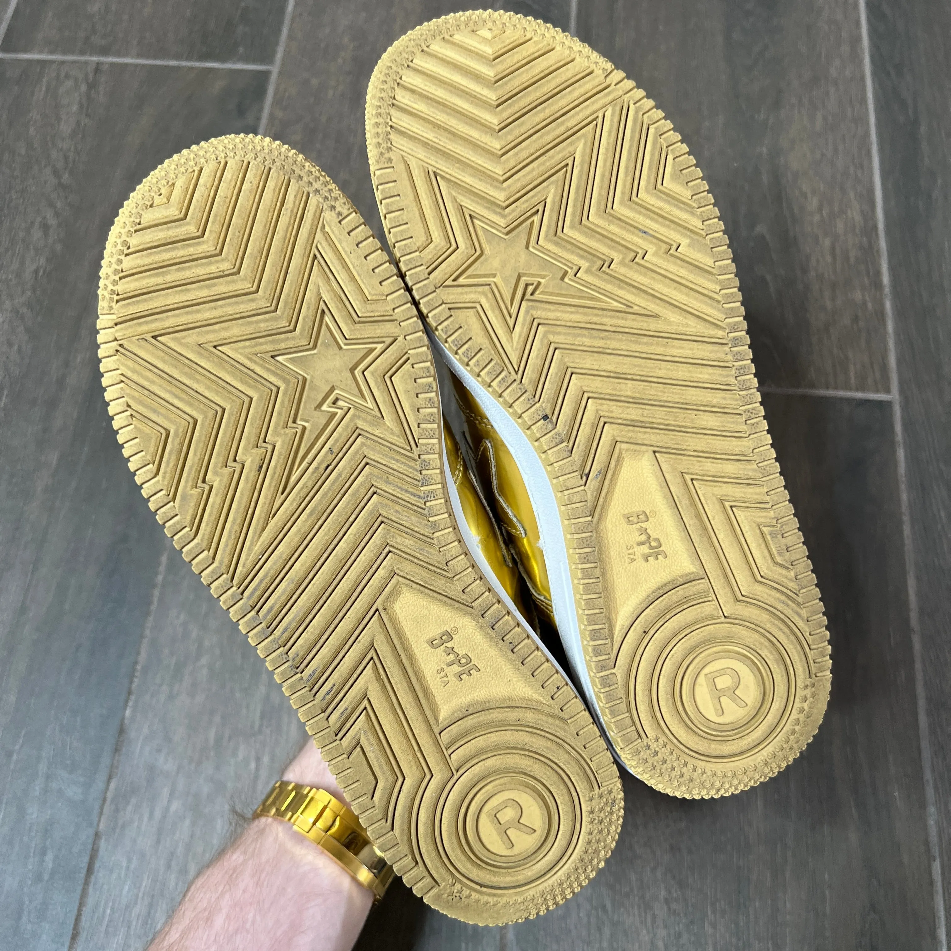 [7] Bapeland Chrome Gold Bapestas