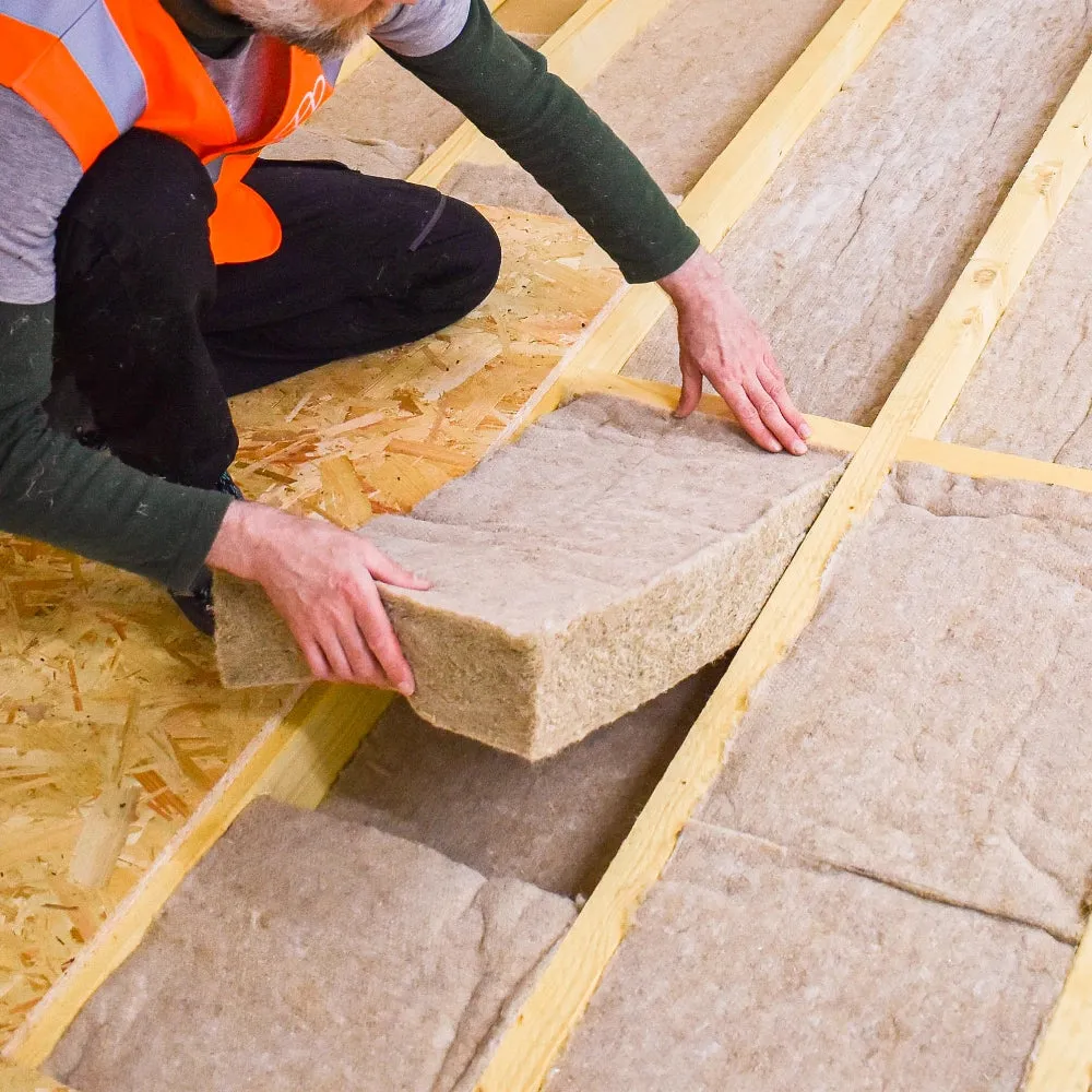 80mm IndiNature IndiTherm Hemp Flexibatt Insulation - 1200 x 440mm (2.64m² / 5 per pack)