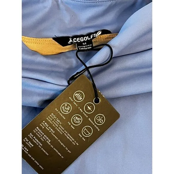 Acegolf‎ Blue Athletic Golf Skort Maya Blue wWmens' Medium