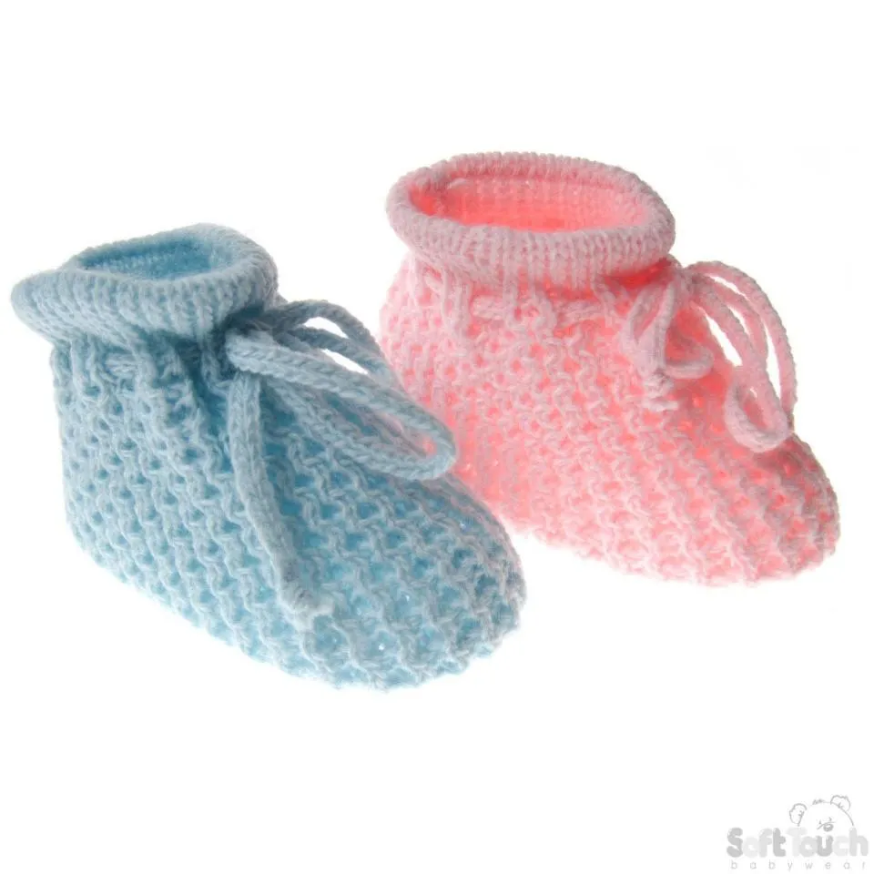 Acrylic Baby Bootees (S401-PB)