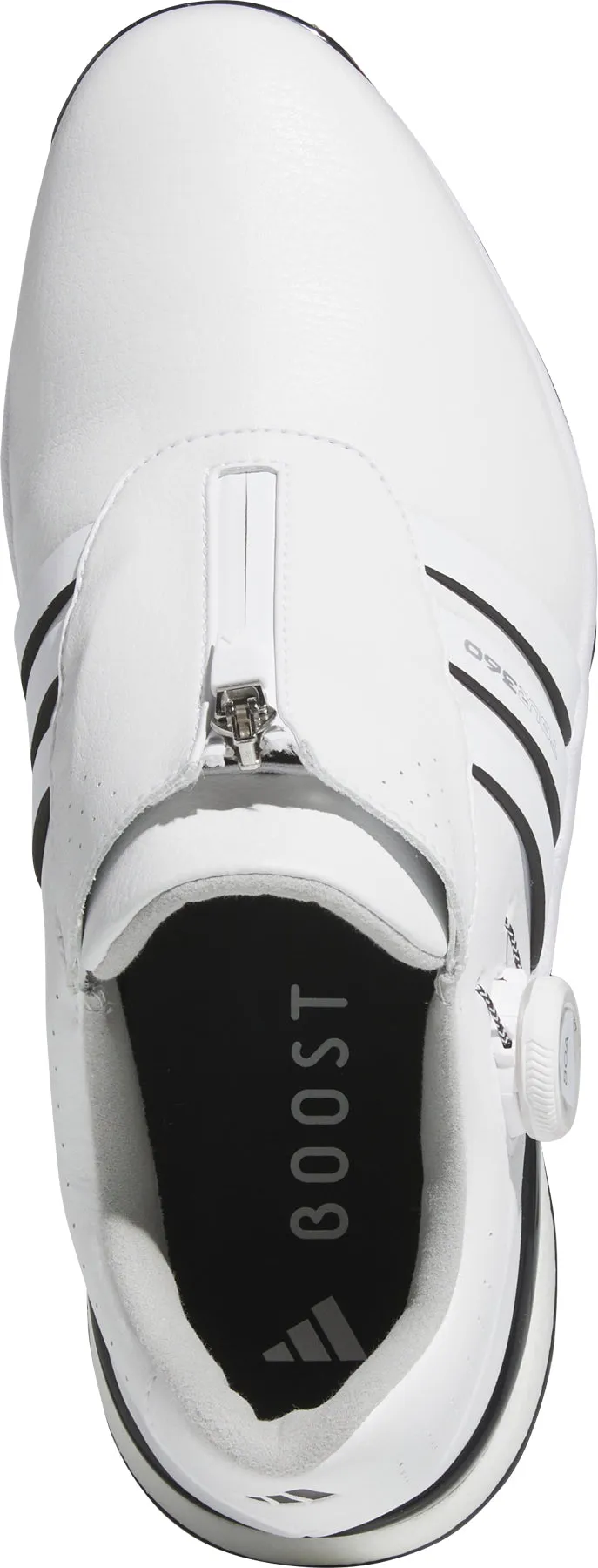 adidas Tour360 24 Spiked BOA WIDE FIT Mens Golf Shoes - White