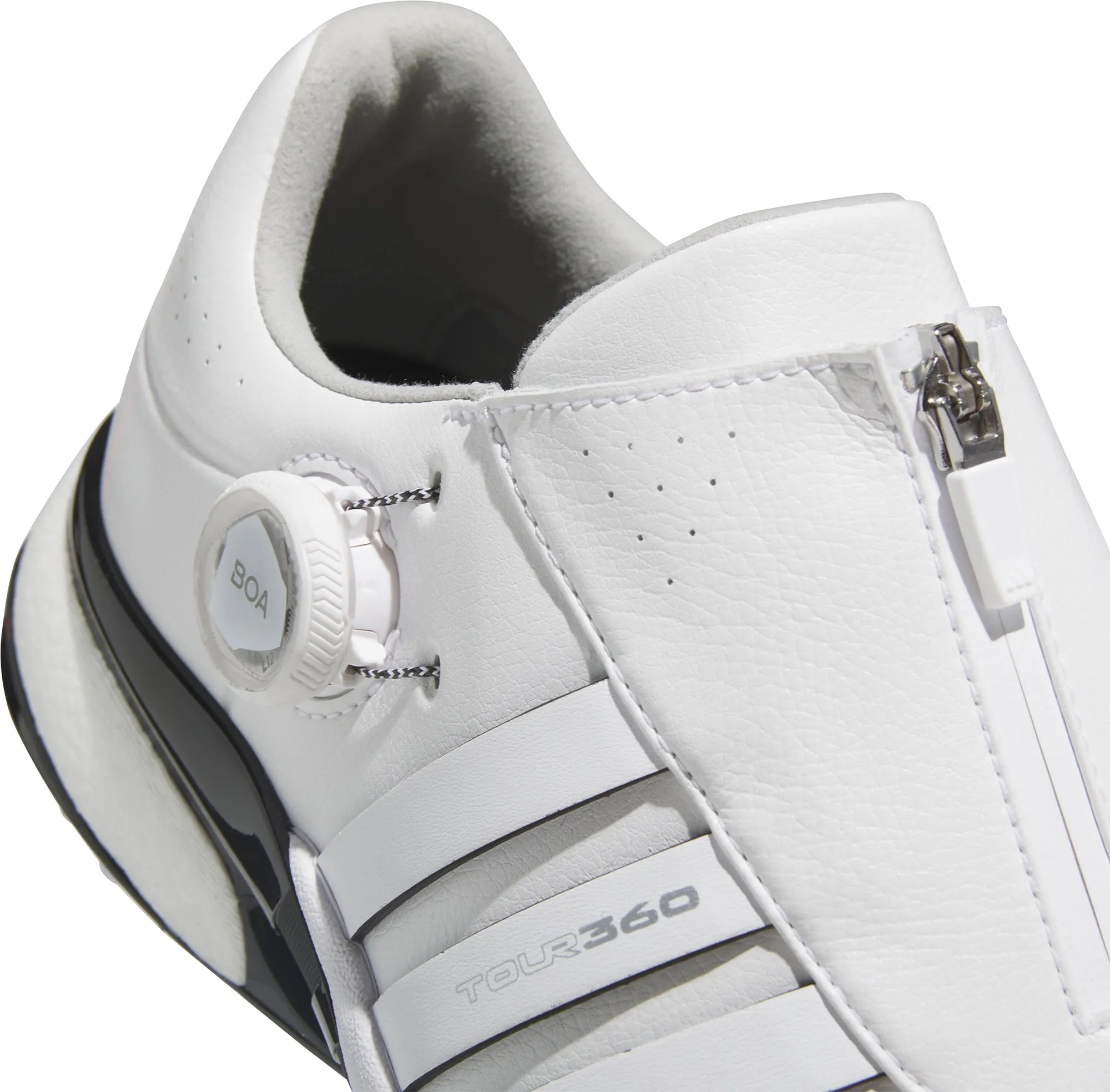 adidas Tour360 24 Spiked BOA WIDE FIT Mens Golf Shoes - White