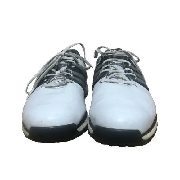 Adidas Golf Tour360 XT White Silver Black Spikeless Shoes EE9179 Men's Sz 11