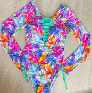 Adjustable Long Sleeve Swimsuit