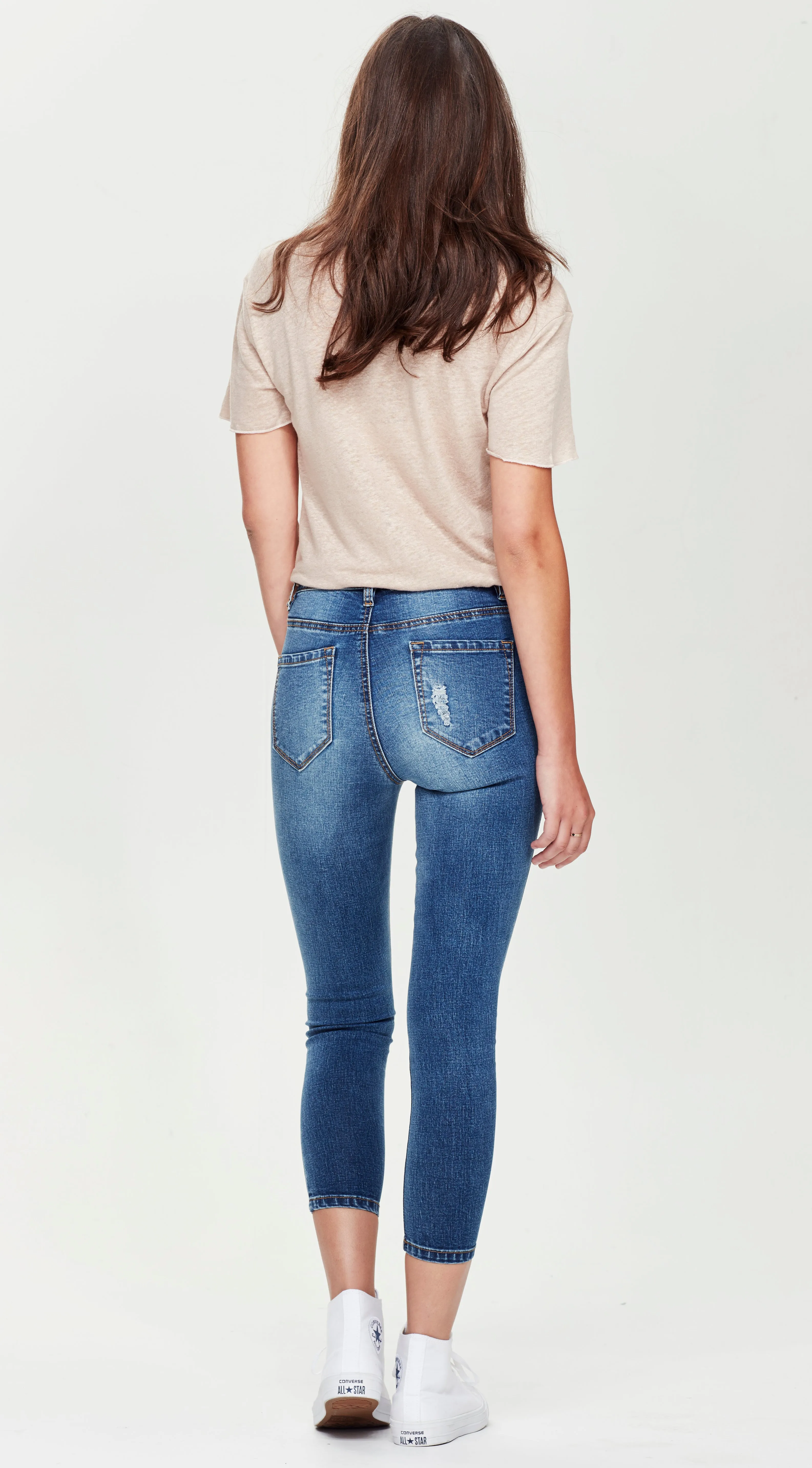 AIMEE | Short Stuff Jean Blue