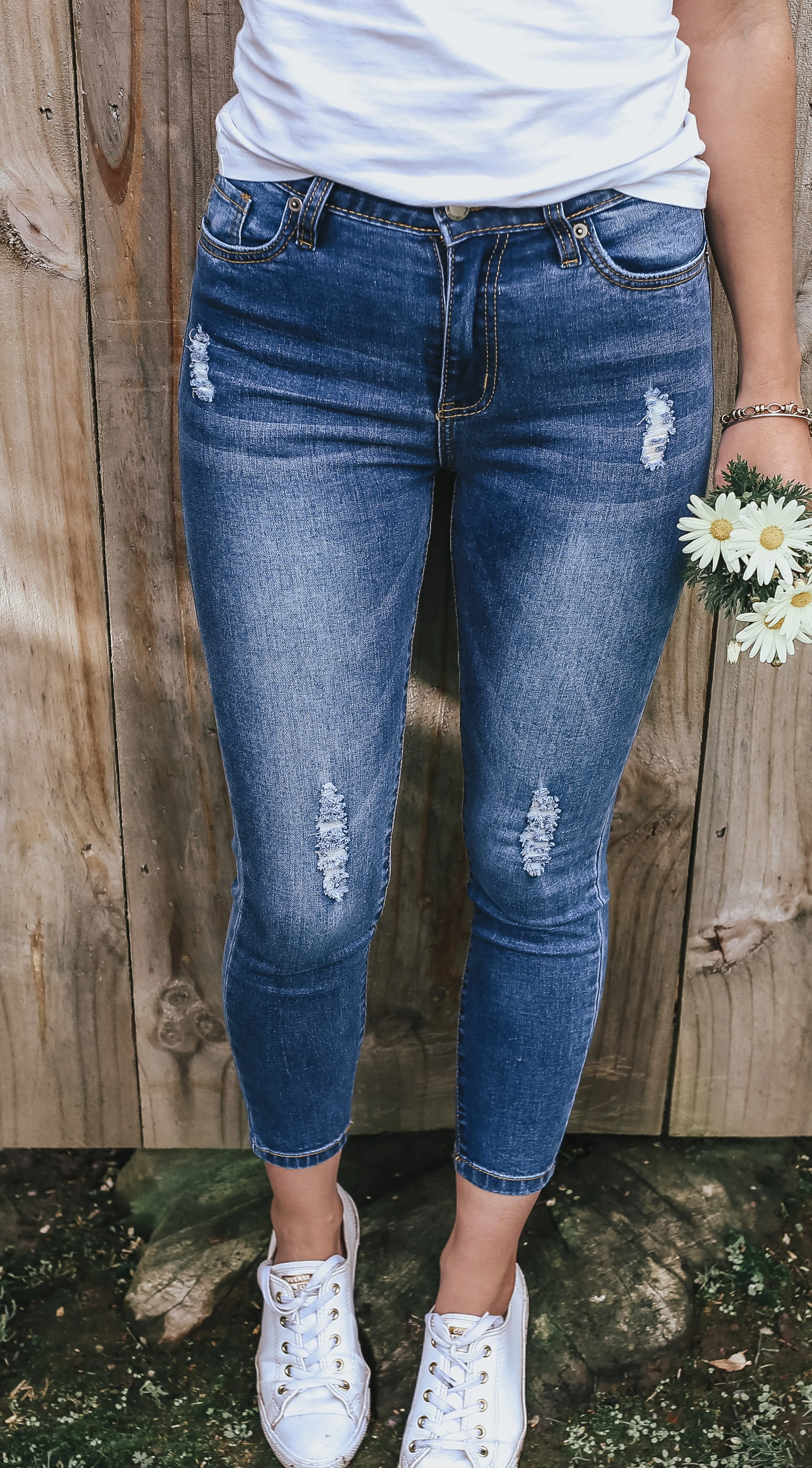 AIMEE | Short Stuff Jean Blue