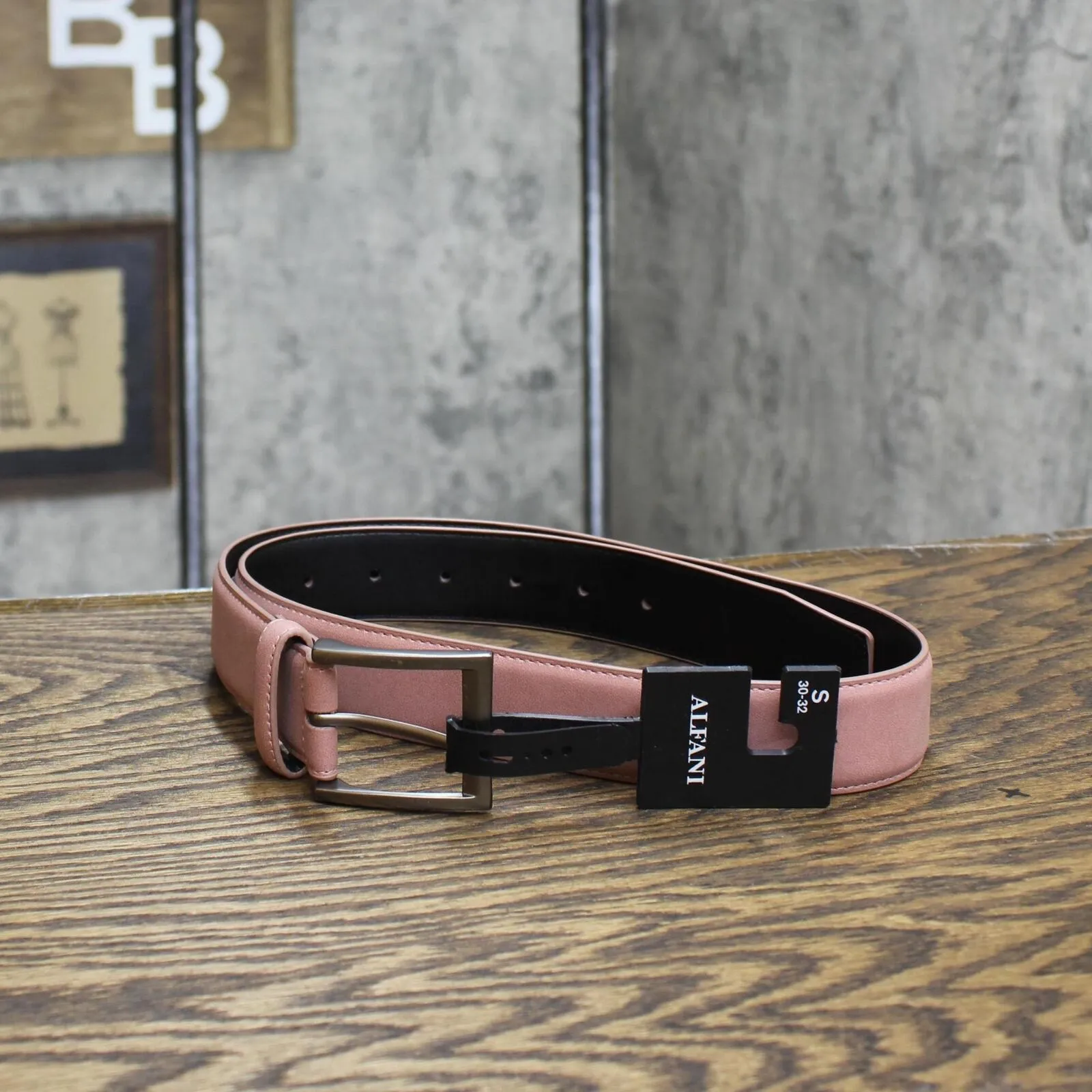 Alfani Men's Faux-Suede Belt 11AF020007