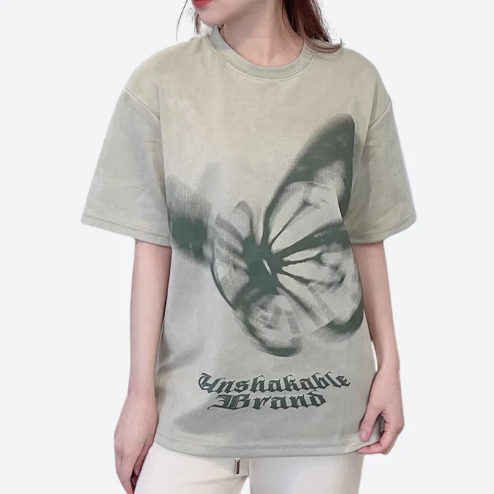 American Vertigo Butterfly Suede T-Shirt