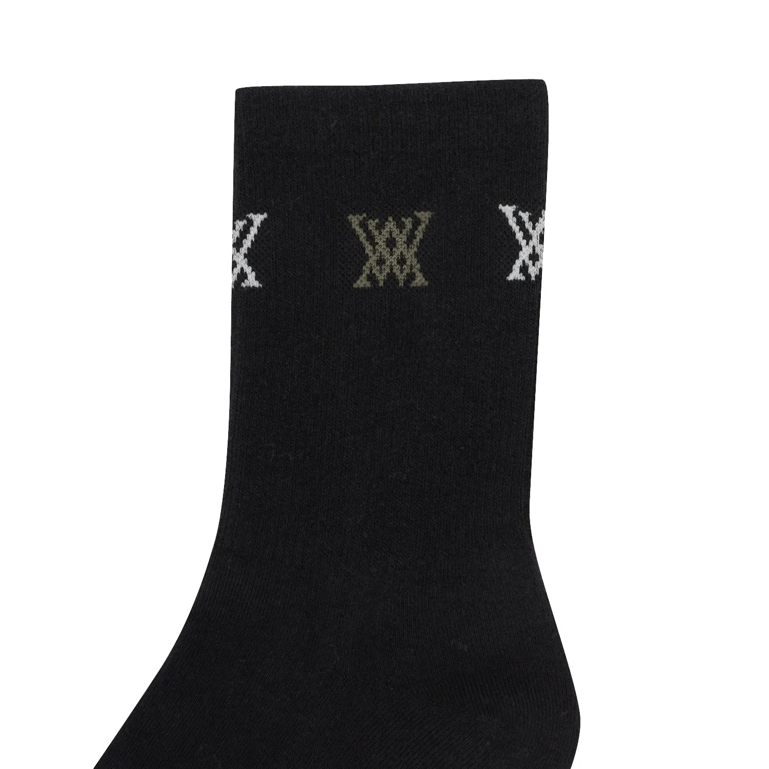 ANEW Golf Men Triple Logo Socks - Black