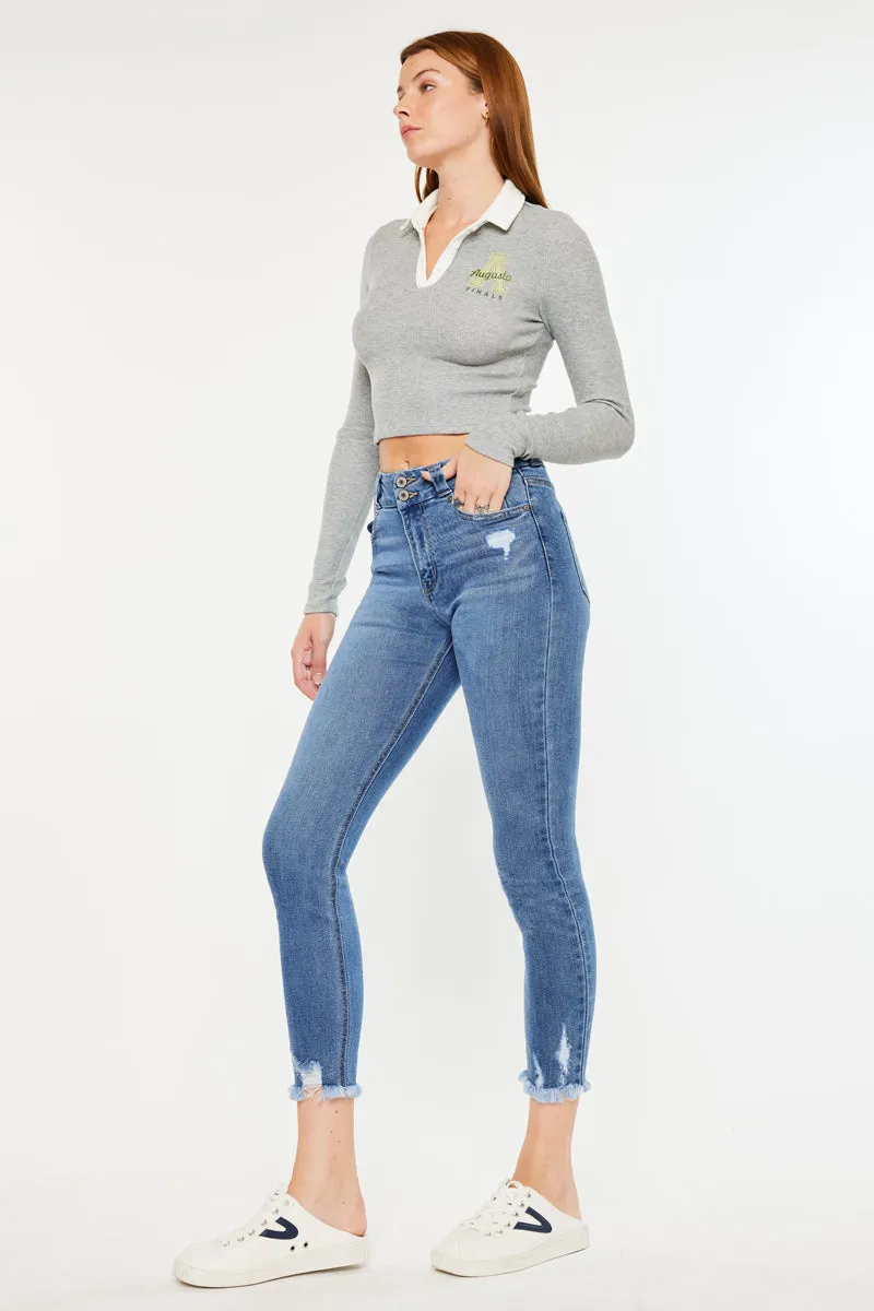 Ariana High Rise Ankle Skinny Jeans