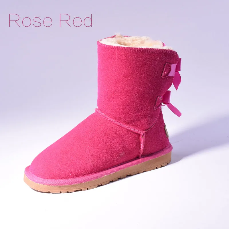 Australia Bow Tie Fur Snow Boots