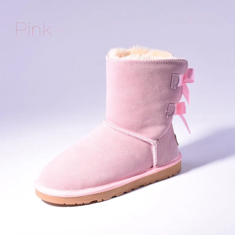 Australia Bow Tie Fur Snow Boots