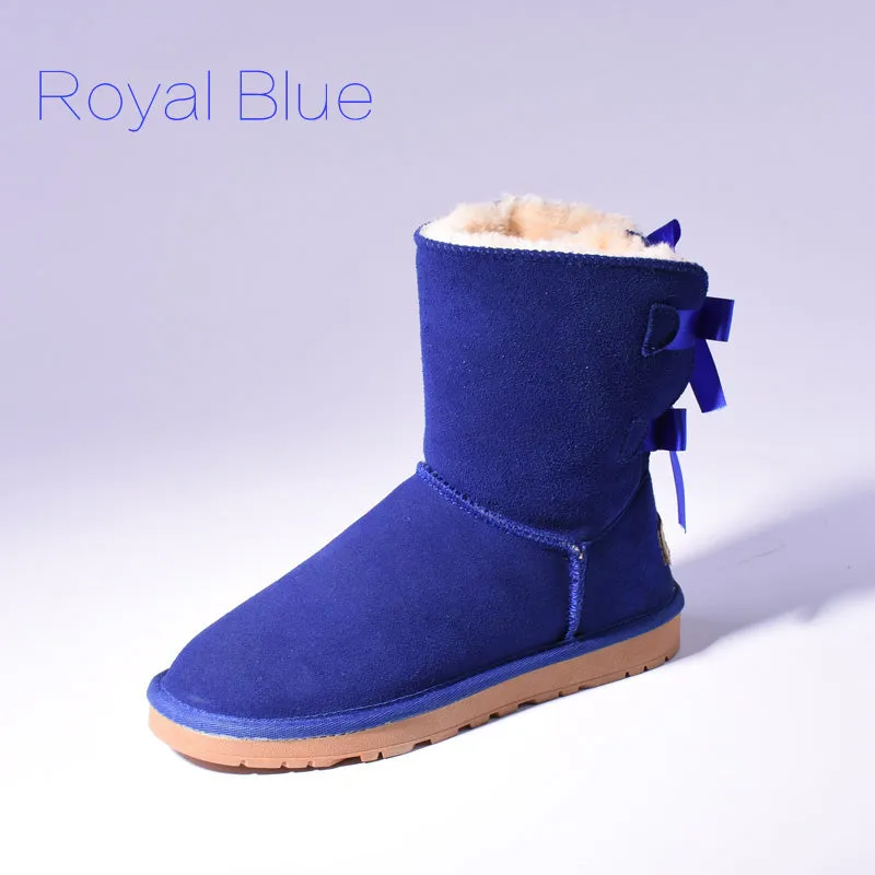 Australia Bow Tie Fur Snow Boots