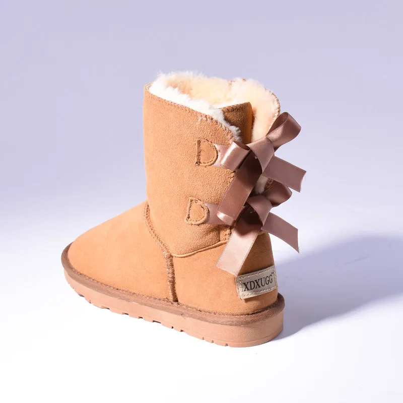 Australia Bow Tie Fur Snow Boots