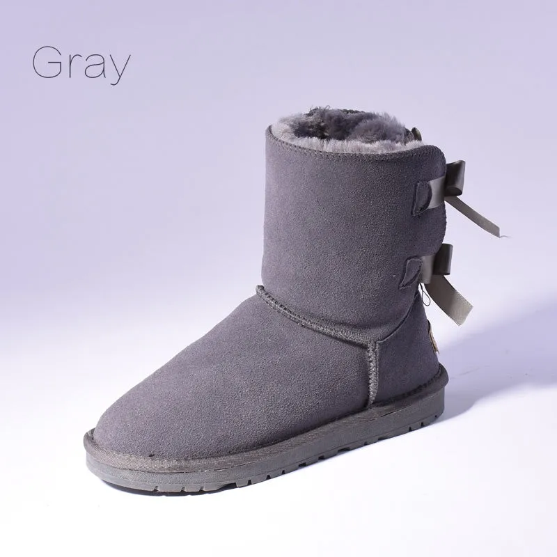Australia Bow Tie Fur Snow Boots