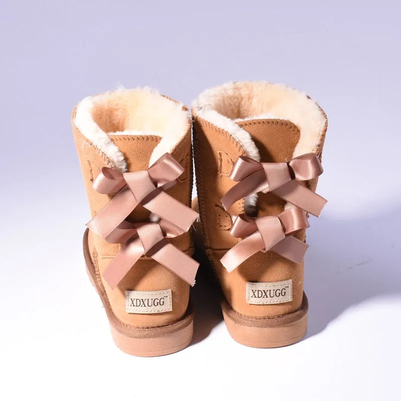 Australia Bow Tie Fur Snow Boots
