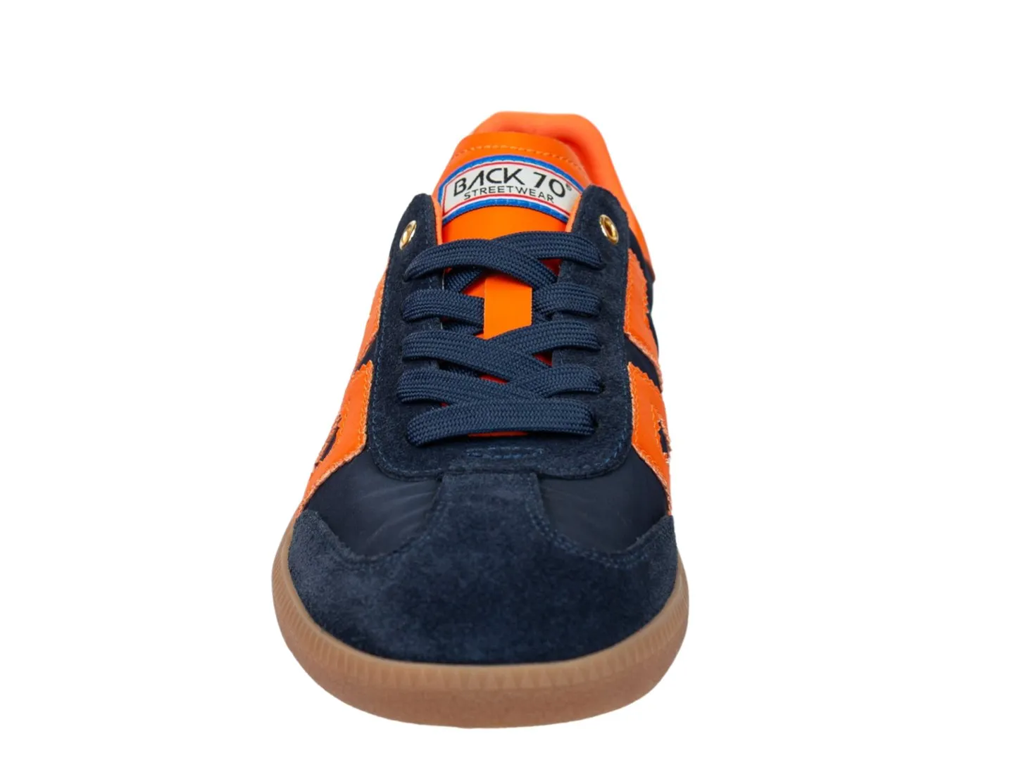 BACK 70 - GHOST in NAVY ORANGE Sneakers