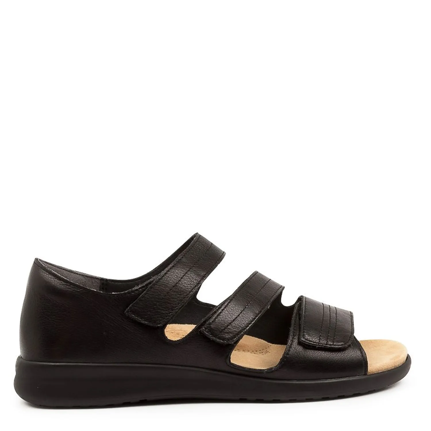 BARDOT XW - BLACK LEATHER BLACK SOLE