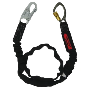 Bashlin - Tubular nylon web with polyester shock absorbing core, a SL6550A snaphook and a 3005A carabiner.