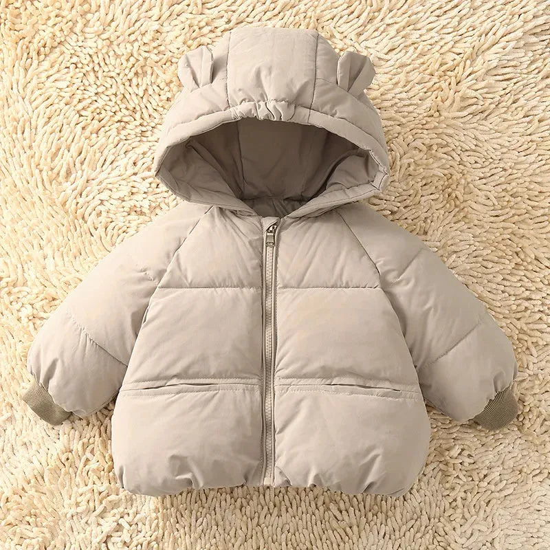 Bear Ears Padded Down Parka Jacket