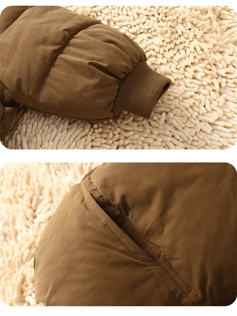 Bear Ears Padded Down Parka Jacket