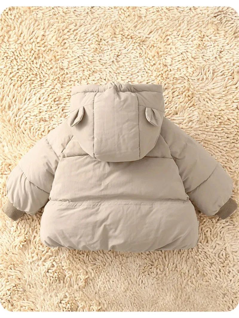 Bear Ears Padded Down Parka Jacket