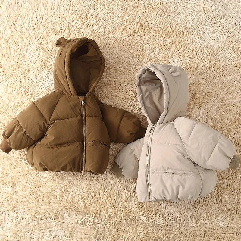 Bear Ears Padded Down Parka Jacket
