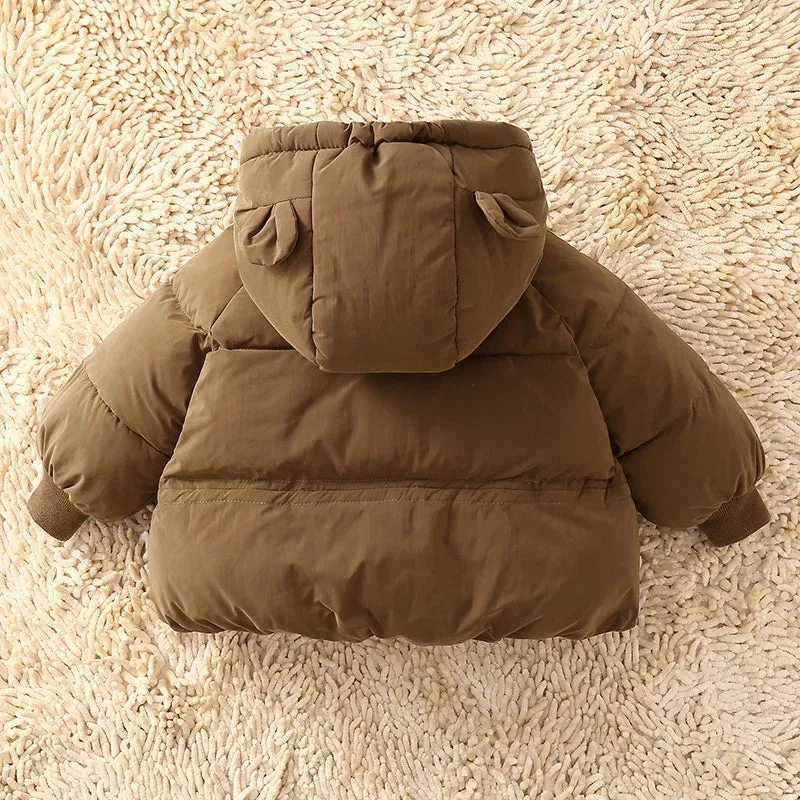 Bear Ears Padded Down Parka Jacket