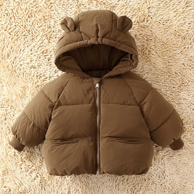 Bear Ears Padded Down Parka Jacket