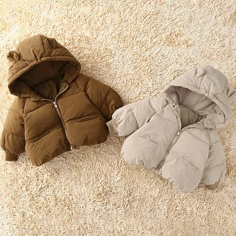 Bear Ears Padded Down Parka Jacket