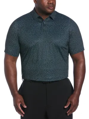 Big & Tall Micro Floral Print Polo