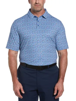 Big & Tall Polaroid Confetti Print Golf Polo