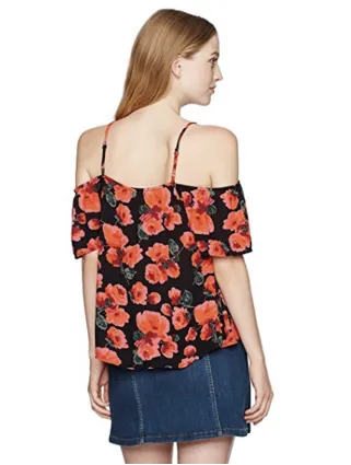 Billabong Women's Summer Nights Cold Shoulder Top | Black