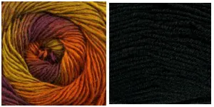 BLACK   FOLIAGE - Embossed Phoenix Scarf KIT