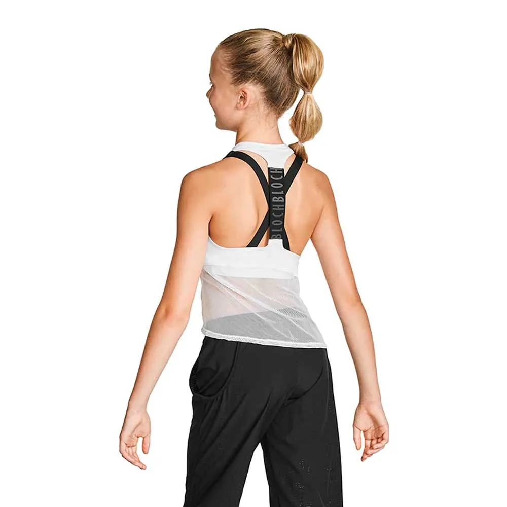 Bloch FT5218C Logo Mesh Top - Child