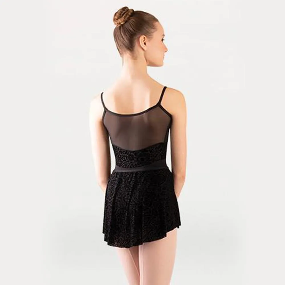 Body Wrappers Velvet Trim Dance Leotard - P1253 - Womens
