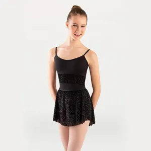 Body Wrappers Velvet Trim Dance Leotard - P1253 - Womens