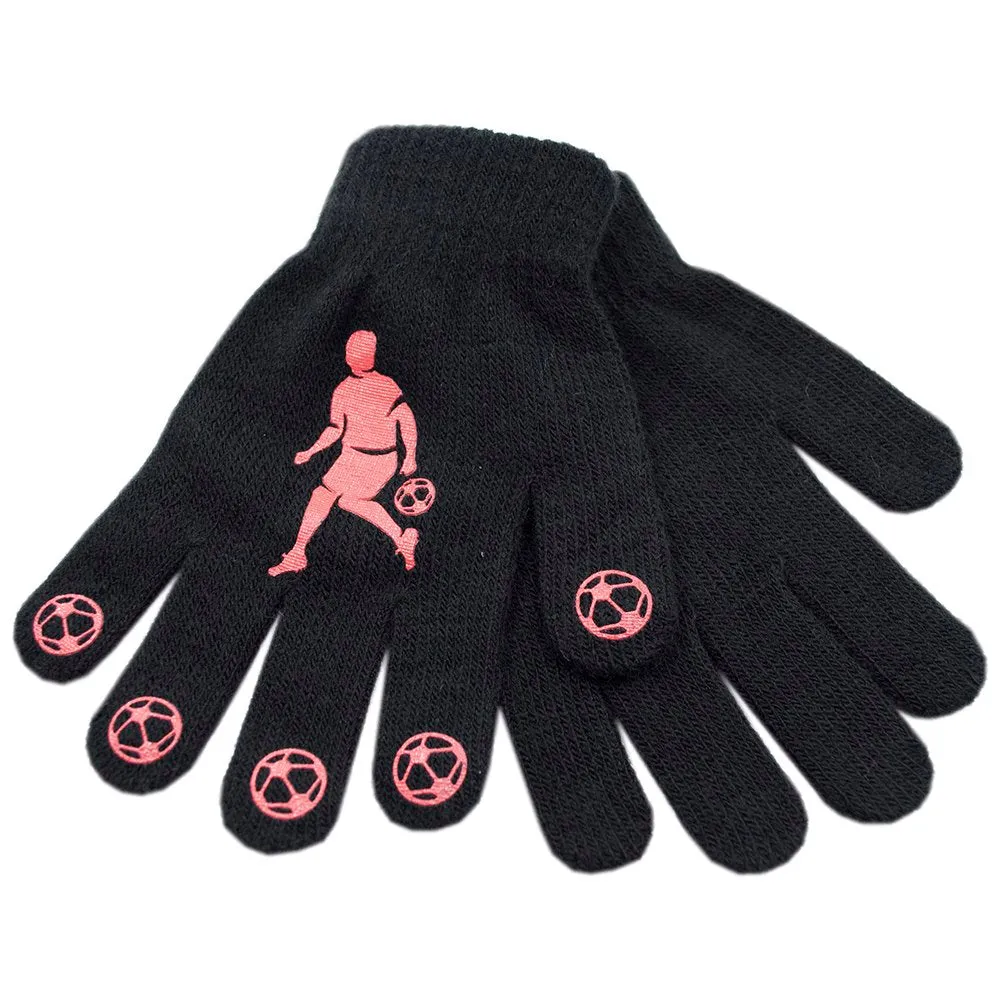 Boys Thermal Magic Gloves w/Football Design (One Size) - Assorted Colours/Designs