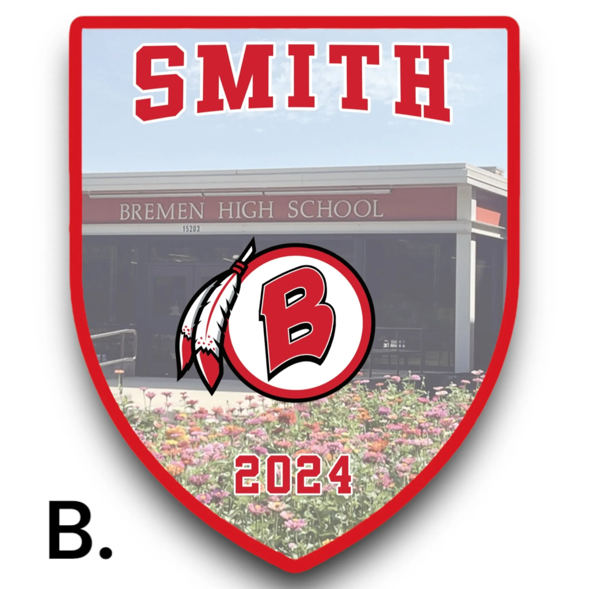 Bremen High School Customizable Shield
