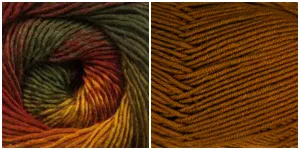 CARAMEL   EARTHY - Embossed Phoenix Scarf KIT