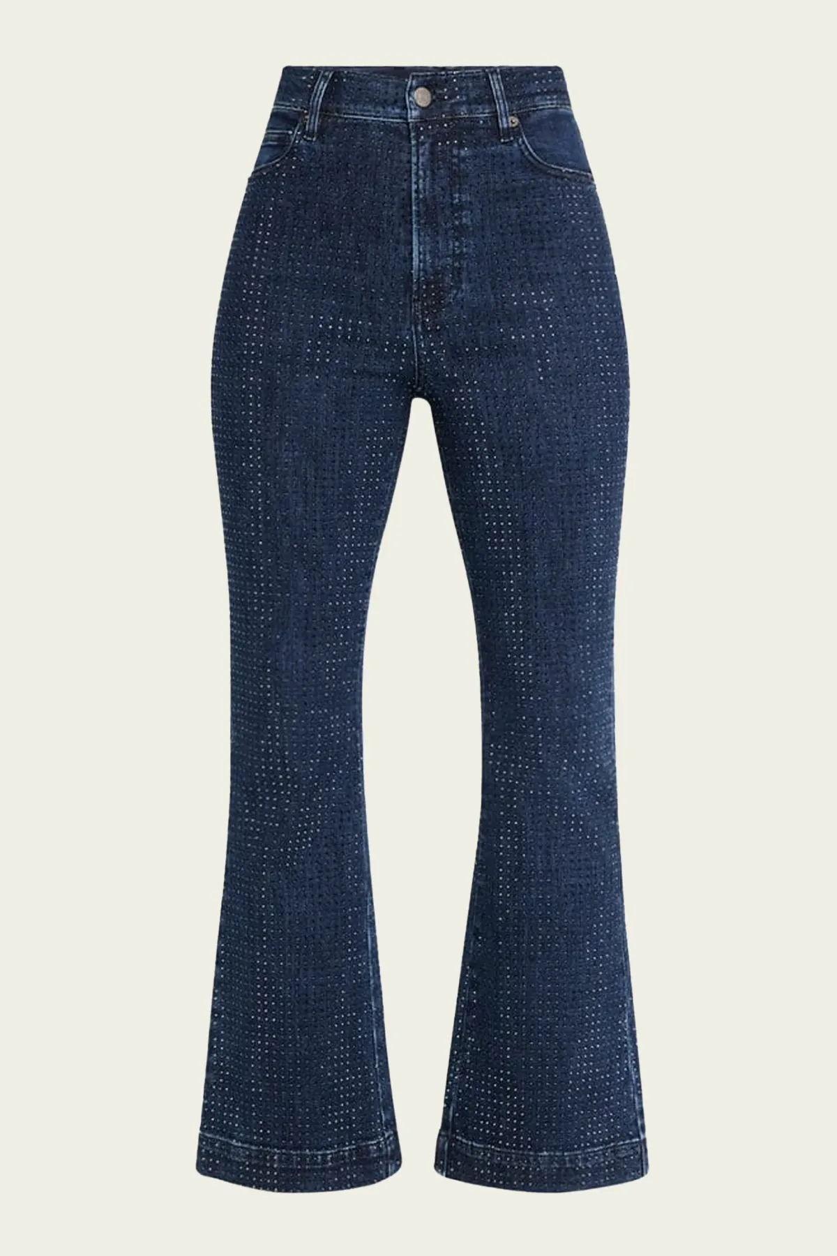 Carson High Rise Ankle Flare in Indigo Rinse
