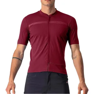 Castelli Unlimited Allroad Short Sleeve Mens Cycling Jersey - Red