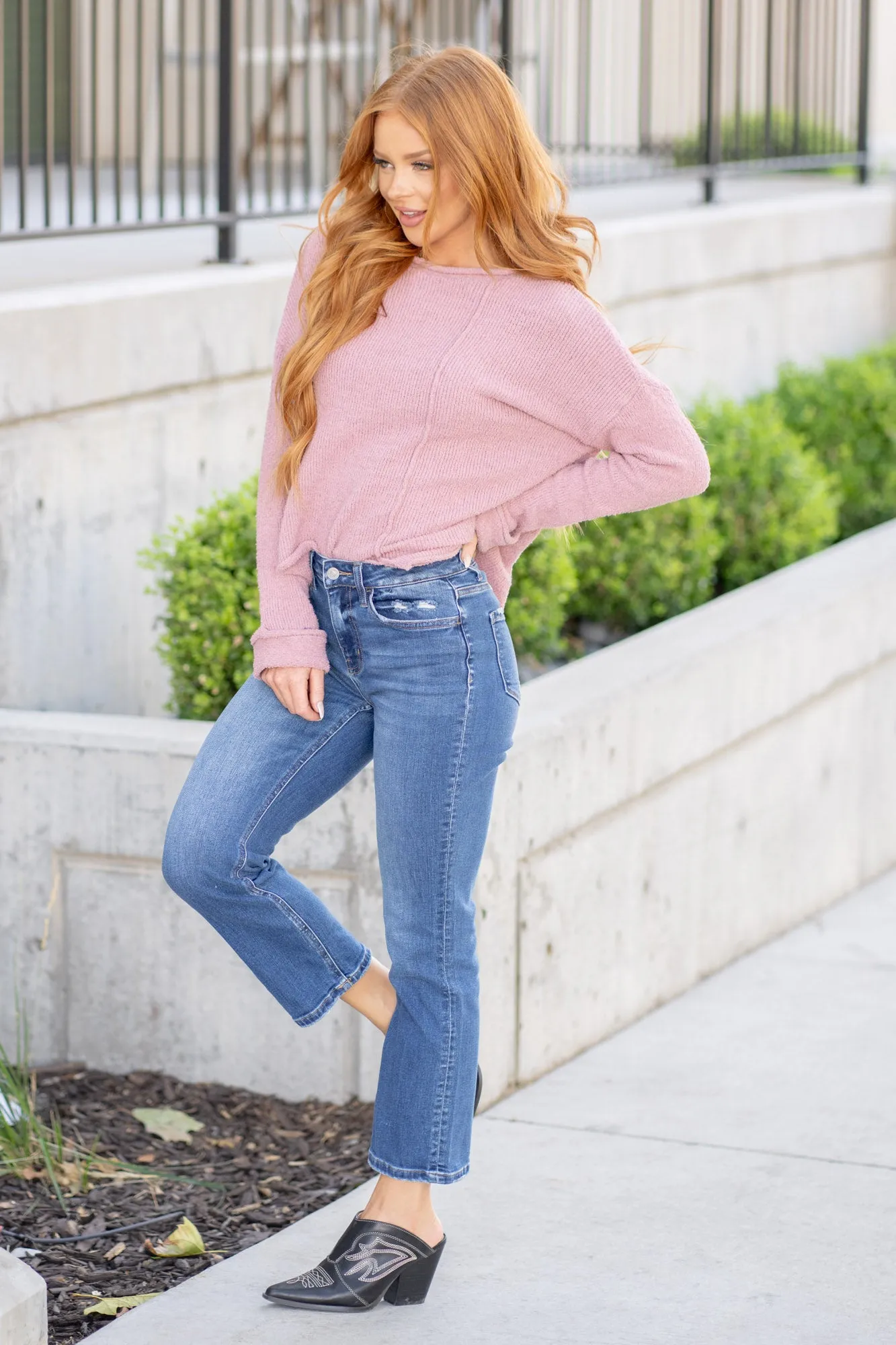 Charming High Rise Ankle Straight Leg