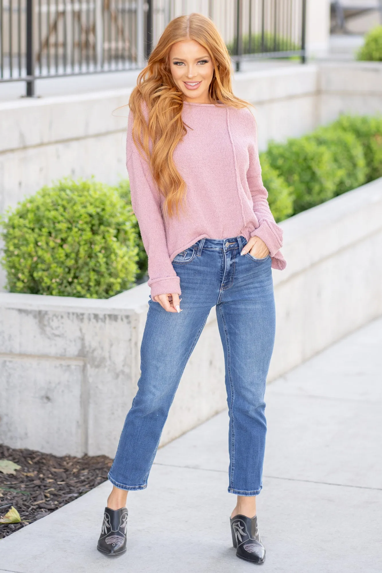 Charming High Rise Ankle Straight Leg