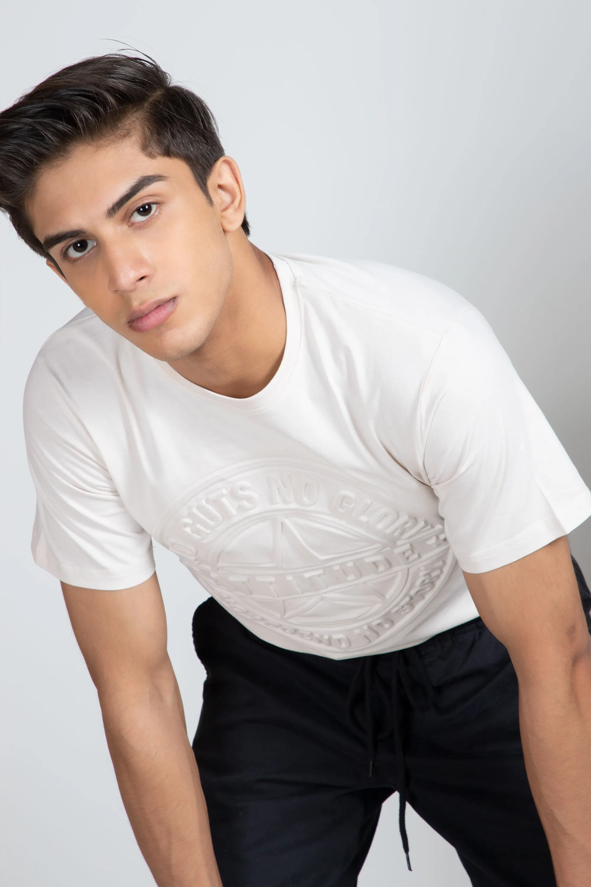 Chest Embossed T-Shirt