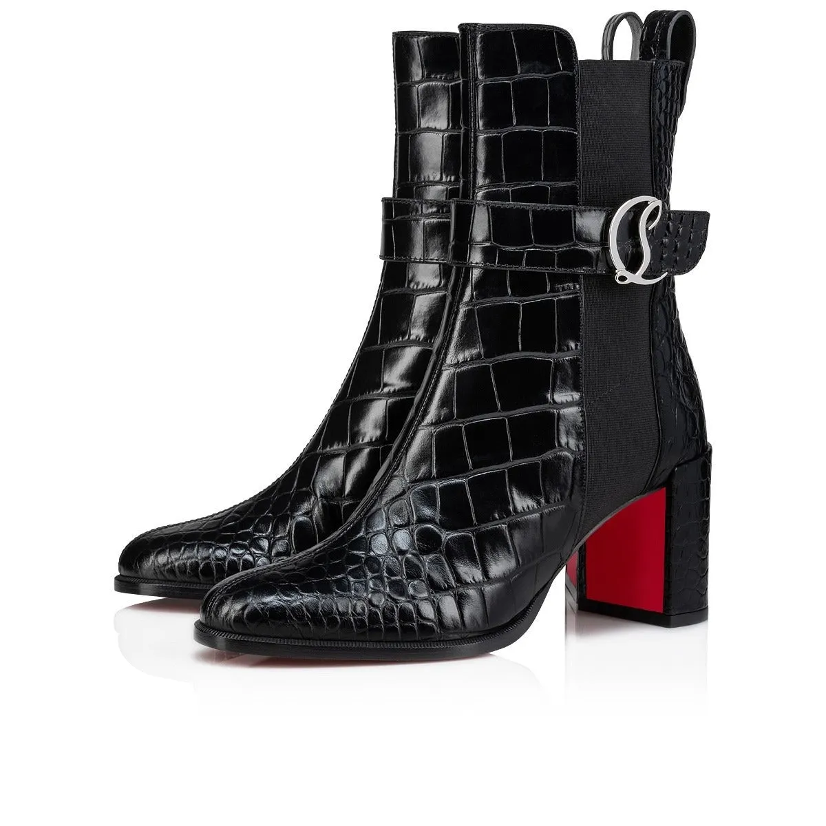 Christian Louboutin Chelsea Booty 70 Calf in Black | In-Store Only